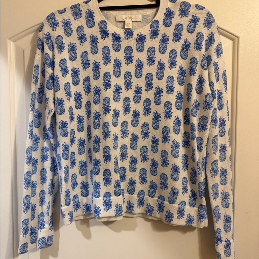 Lilly Pulitzer Tensley Crewneck Sweater in Slice of Sunshine NWOT